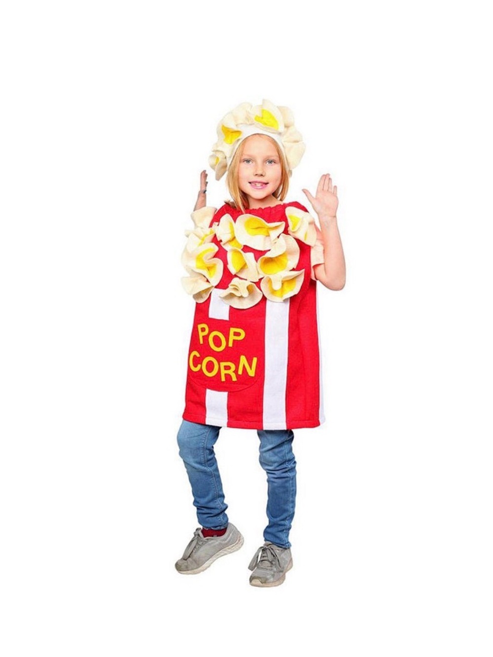 🌺Dress Up America Kids Popcorn Costume — Red